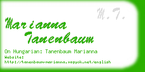 marianna tanenbaum business card